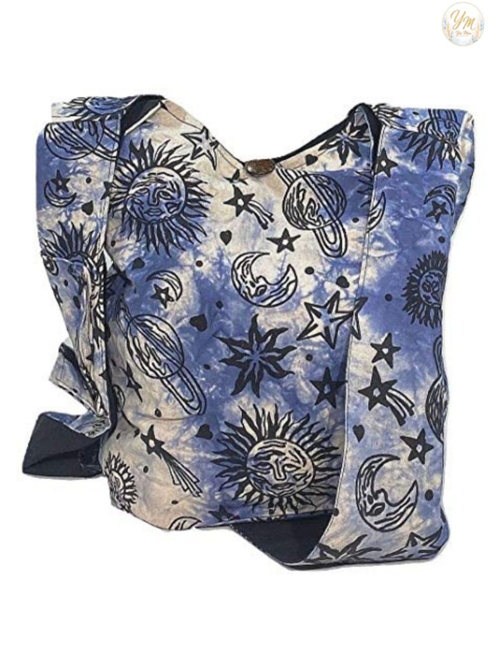 Handmade Cotton Celestial Crossbody Shoulder Bag Purse Nepal